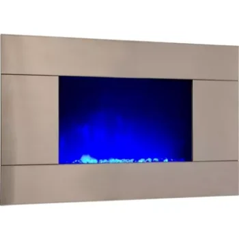 Cheminée électrique CHEMIN ARTE décorative design PURE INOX Color Style