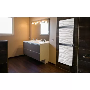 Sèche serviette CHEMIN ARTE Sèche serviette déco Ondulation 1200W – Image 7