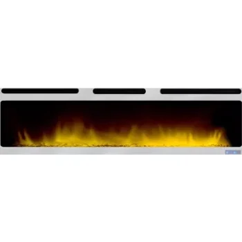 Cheminée électrique CHEMIN ARTE brite inox encastrable  3XL