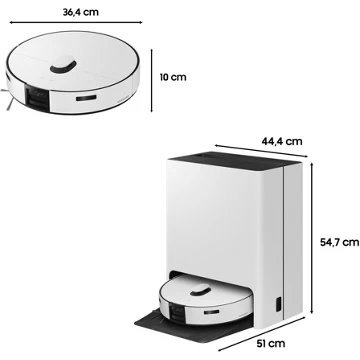 Robot Aspirateur Laveur SAMSUNG Jet Bot Combo AI VR7MD97A14G - Image 2