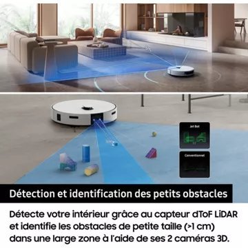 Robot Aspirateur Laveur SAMSUNG Jet Bot Combo AI VR7MD97A14G - Image 5