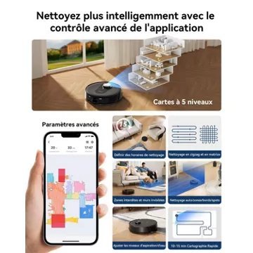 Robot Aspirateur Laveur PROSCENIC Q8 Max - Aspirateur Robot Laveur 2 en 1 - Image 2