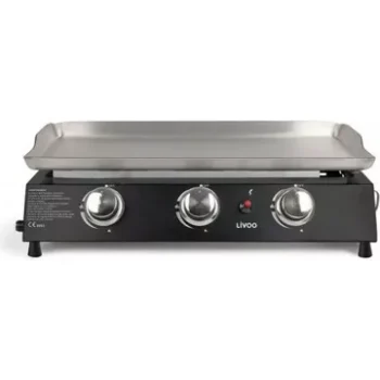 Plancha gaz							LIVOO				Plancha Gaz 61cm 3 Brûleurs 10-12 Perso