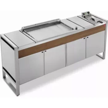 Plancha gaz							PLANET				Table  OASI 205C + OASI 80+ Friteuse
