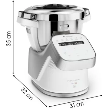 Robot cuiseur MOULINEX I companion pro + cuiseur vapeur YY5287F - Image 3