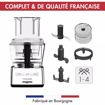 Robot multifonction MAGIMIX CS 3200 XL Chrome brillant 18372F - Image 2