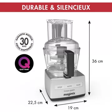 Robot multifonction MAGIMIX CS 3200 XL Chrome brillant 18372F - Image 3