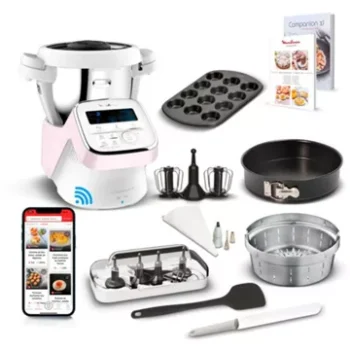 Robot cuiseur							MOULINEX				connect I-Companion XL Rose HF90E700