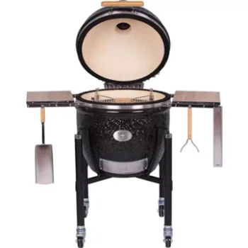 Barbecue charbon							MONOLITH				Monolith LeCHEF2.0 Noir + Chariot