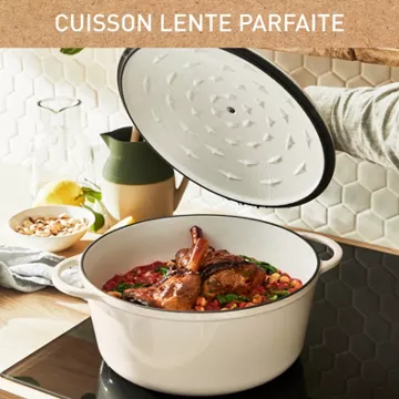 Cocotte TEFAL Fonte LOV faitout 29cm beige - Image 6