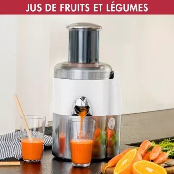 Extracteur de jus MAGIMIX 18085F Juice Expert 3 Chrome et Blanc - Image 3