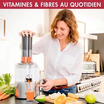 Extracteur de jus MAGIMIX 18085F Juice Expert 3 Chrome et Blanc - Image 6