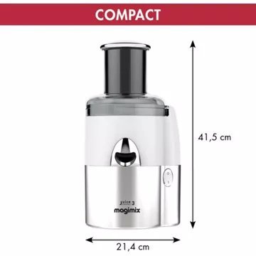 Extracteur de jus MAGIMIX 18085F Juice Expert 3 Chrome et Blanc - Image 12