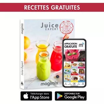 Extracteur de jus MAGIMIX 18093F Juice Expert 5 Chrome et Noir - Image 13