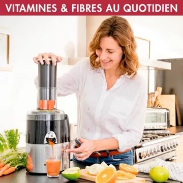 Extracteur de jus MAGIMIX 18082F Juice Expert 3 Chrome et Noir - Image 6