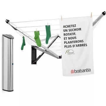 Etendoir à linge BRABANTIA mural Wall Fix 24 mètres - Image 3