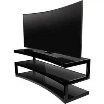 Meuble TV							NORSTONE				Esse Curve noir laqué/noir 32-60 P