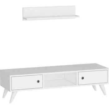 Meuble TV							HELLOSHOP26				Meuble TV à 2 portes avec étagère 35 x 1