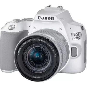 Appareil photo Reflex CANON EOS 250D Blanc + 18-55mm IS STM – Image 3