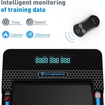 Tapis de course CITYSPORTS WP7, 1-12KM/H, 1400W, Bluetooth, Pliable – Image 2