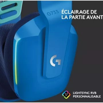 Casque gamer LOGITECH G733 LIGHTSPEED Blue – Image 4