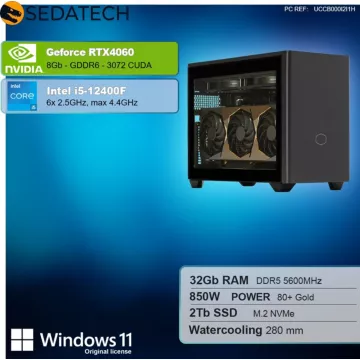 PC Gamer SEDATECH Sedatech Mini-PC Gamer Watercooling ITX - Image 2