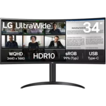 Ecran PC Gamer							LG				UltraWide 34WR55QK-B 34'' VA