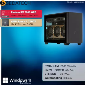PC Gamer SEDATECH Sedatech Mini-PC Gamer Pro Watercooling – Image 2