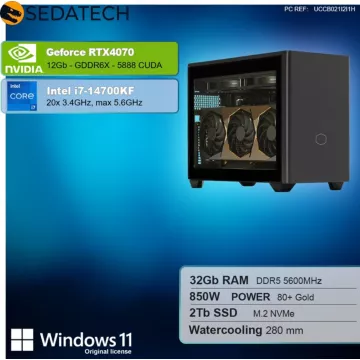 PC Gamer SEDATECH Sedatech Mini-PC Gamer Watercooling ITX - Image 2