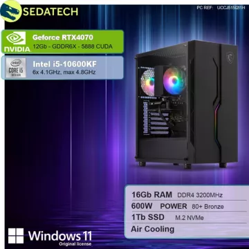 PC Gamer SEDATECH Sedatech PC Gamer Advanced ATX Tower • I – Image 2