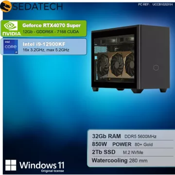 PC Gamer SEDATECH Sedatech Mini-PC Gamer Pro Watercooling - Image 2