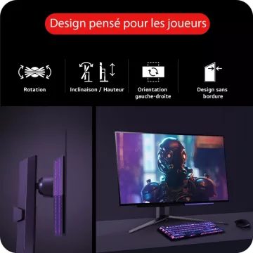 Ecran PC Gamer LG UltraGear 27GS95QE-B Plat 27'' OLED - Image 12