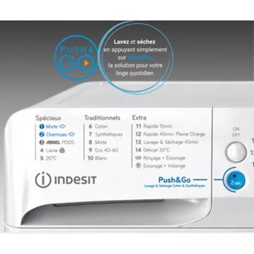 Lave linge séchant hublot INDESIT BDE96435WKVFR - Image 2