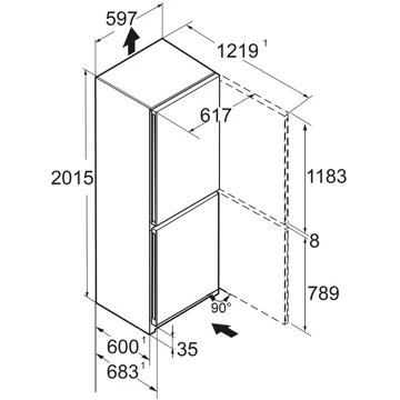 Réfrigérateur combiné LIEBHERR CNgbc5723-22 – Image 9