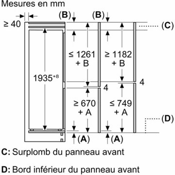 Réfrigérateur combiné encastrable SIEMENS KB96NNSE0, iQ100 - Image 14