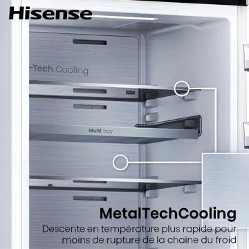 Réfrigérateur 1 porte encastrable HISENSE RL3B303SAWE MetalTechCooling - Image 8