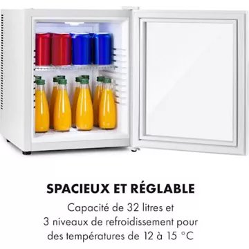 Mini réfrigérateur KLARSTEIN Brooklyn 32 - Blanc – Image 5