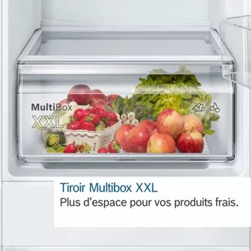 Réfrigérateur 1 porte encastrable BOSCH KIR41NSE0 Série 2 tiroir MultiBox XXL Reconditionné – Image 3