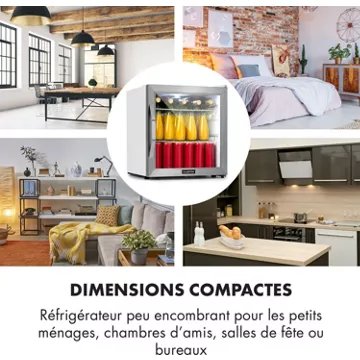 Mini réfrigérateur KLARSTEIN Beersafe L 47 litres - Gris - Image 3