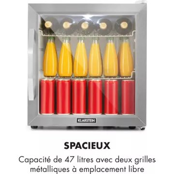 Mini réfrigérateur KLARSTEIN Beersafe L 47 litres - Gris - Image 4