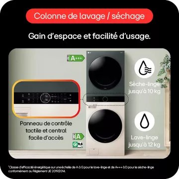 Lave linge séchant hublot LG F214WT8GRBE Washtower - Image 11
