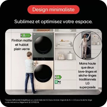 Lave linge séchant hublot LG F214WT8GRBE Washtower - Image 12