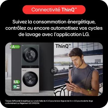 Lave linge séchant hublot LG F214WT8GRBE Washtower - Image 15