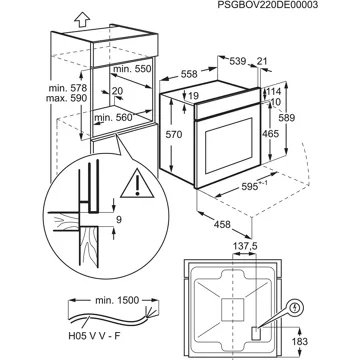 Four encastrable ELECTROLUX EBH4P46BX3 – Image 7