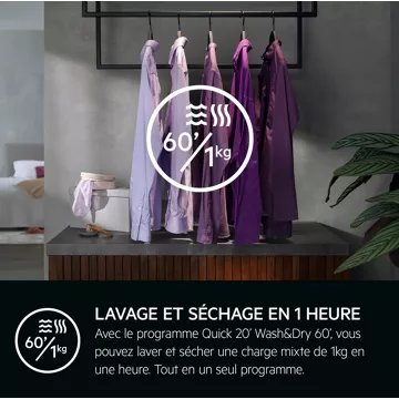 Lave linge séchant hublot encastrable AEG LWG88416BI – Image 4