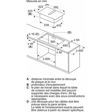 Table induction aspirante BOSCH PVS63SB16F Plug&Play – Image 8
