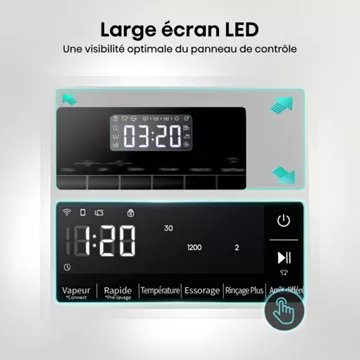 Lave linge séchant hublot HISENSE WD3S8043BW3 - Image 10