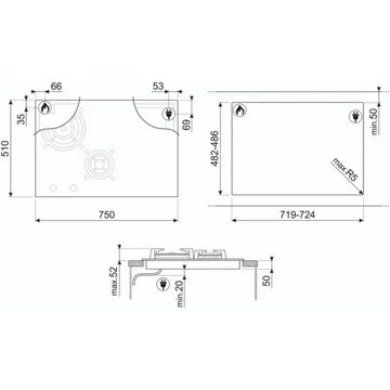 Table mixte SMEG PM3743D - Image 7