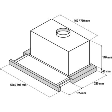Hotte escamotable SAUTER SHT4630X – Image 2