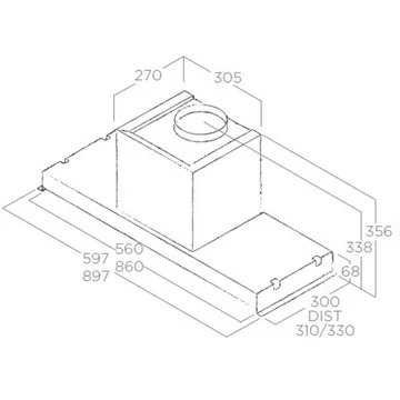 Hotte tiroir ELICA GLASSOUT IX/A/60 – Image 5